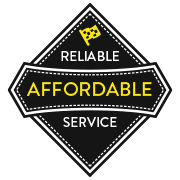 Reliable Affordable Service Badge - Half-Price Auto Repair